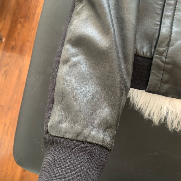 Mackage black leather jacket - Picture 8 of 9